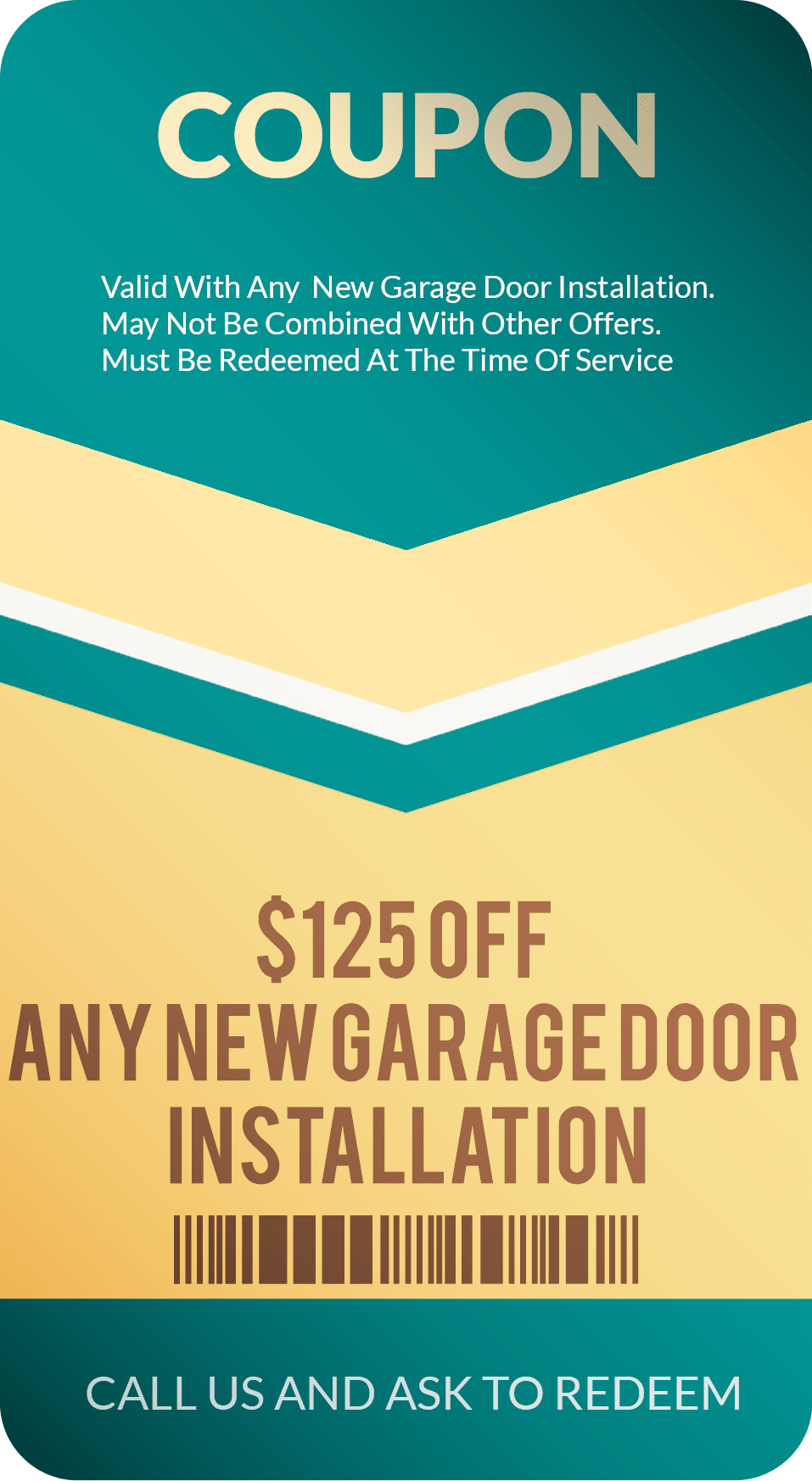 Garage Door Installation Coupon discount