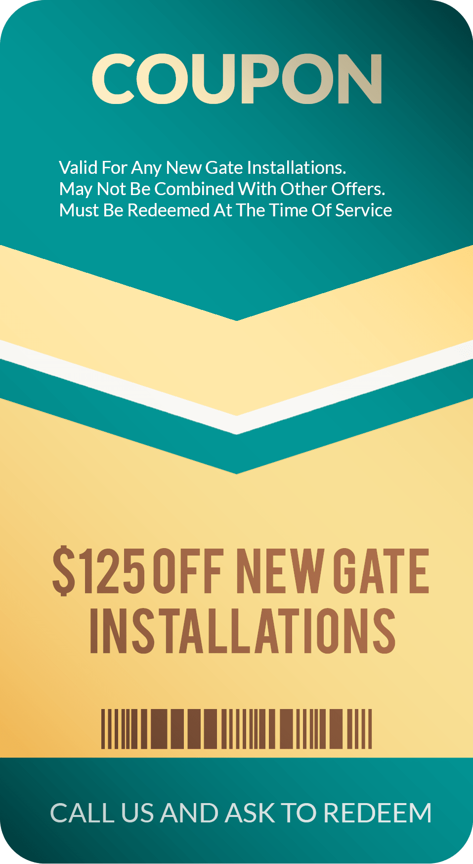 Gate Installation Coupon Discount